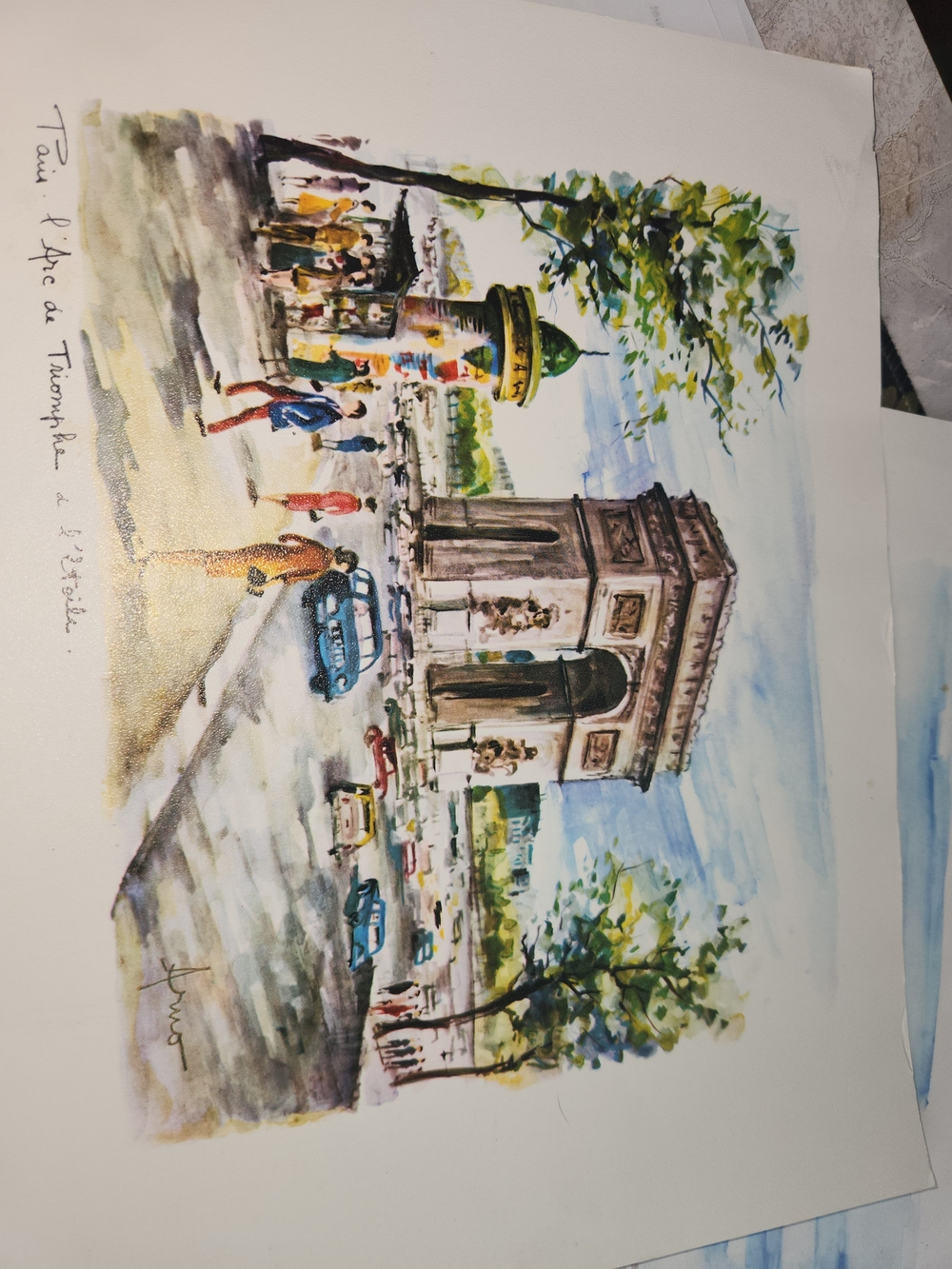 Paris  Watercolor Print - Arno